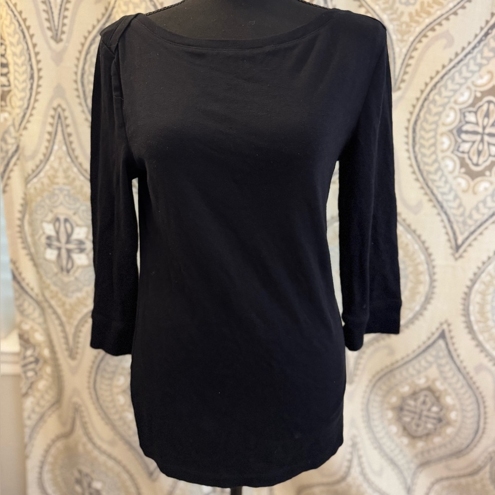 Old Navy Black Long Sleeve Top Large
